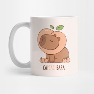 Capybara and Peaches Mug